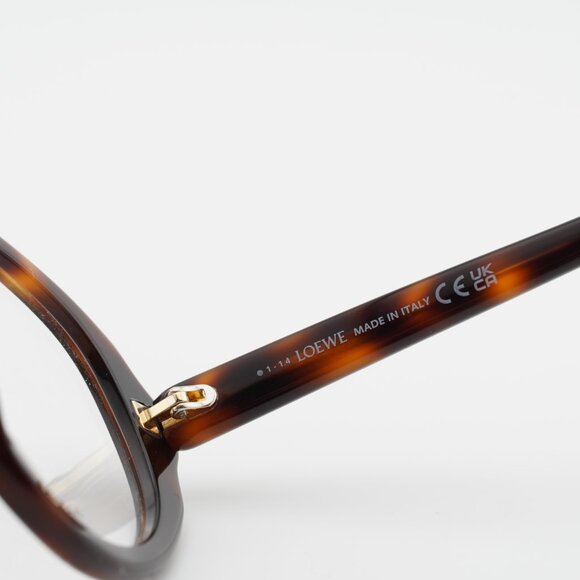 LOEWE LW50077I 001 52 | Bassol Optic United States Loewe LW50077I 052 Eyeglasses Havana 52mm Round Frame